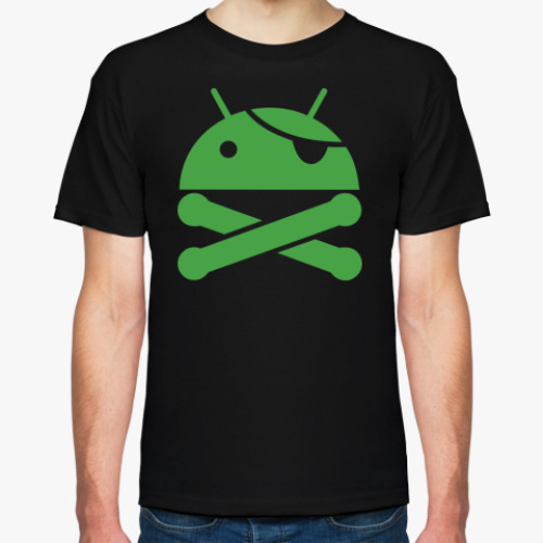 Футболка  android pirat