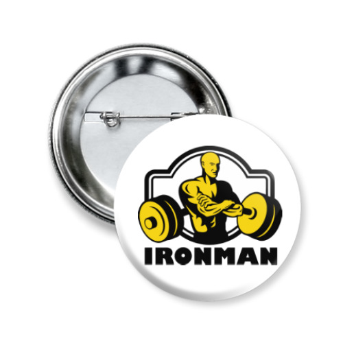 Значок 50мм Ironman