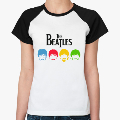 Женская футболка реглан Beatles