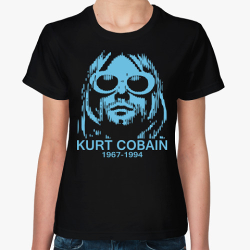 Женская футболка  футболка Kurt Cobain