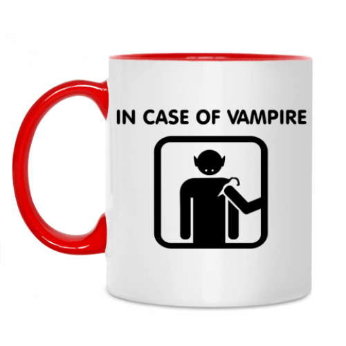 Кружка In Case Of Vampire