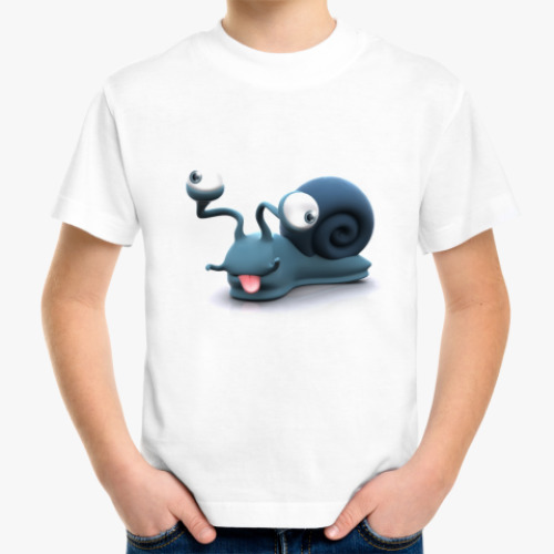 Детская футболка Детская футболка Crazy Snail