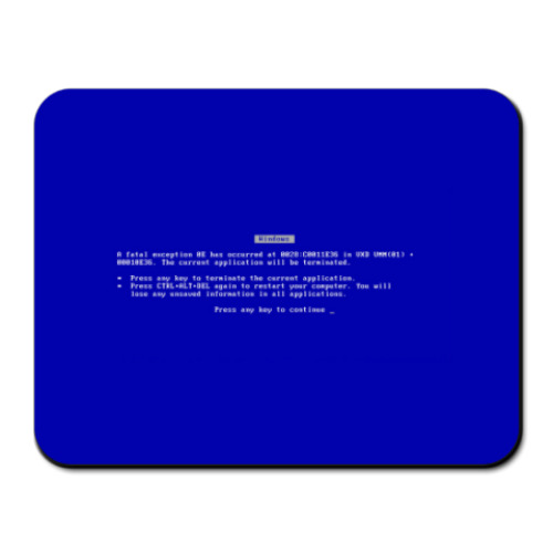 Коврик для мыши BSOD