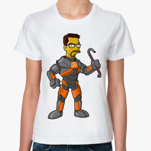 Классическая футболка Half-Life (Симпсоны)