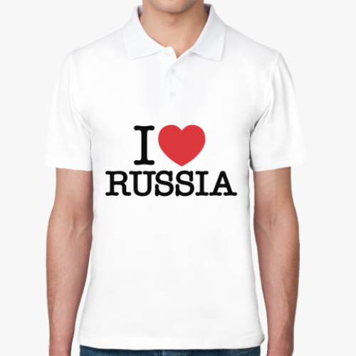 Рубашка поло I LOVE RUSSIA