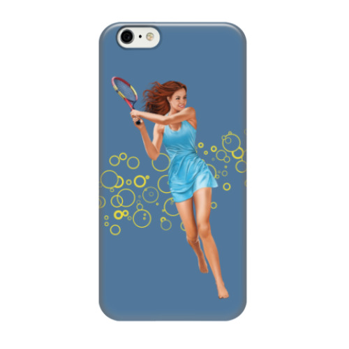 Чехол для iPhone 6/6s Девушка с теннисной ракеткой