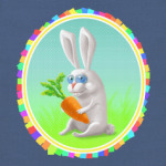 Глазастый заяц с морковкой