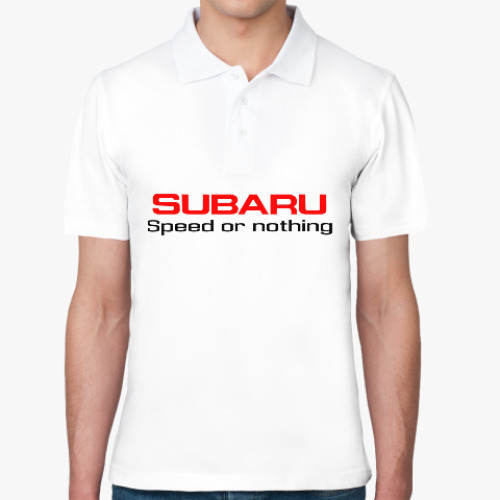 Рубашка поло 'Subaru Speed or nothing'