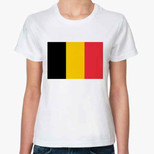 Классическая футболка Флаг Бельгия