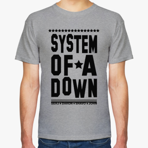 Футболка System of a Down names