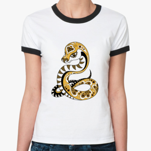 Женская футболка Ringer-T Змея