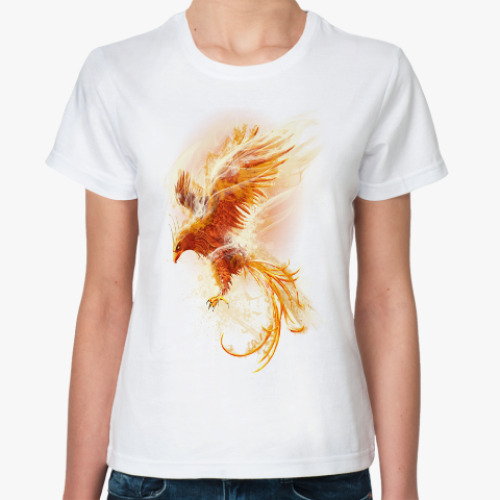 Классическая футболка Птица Феникс Fenix bird