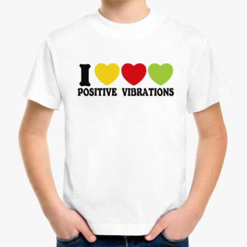 Детская футболка Люблю позитивные вибрации