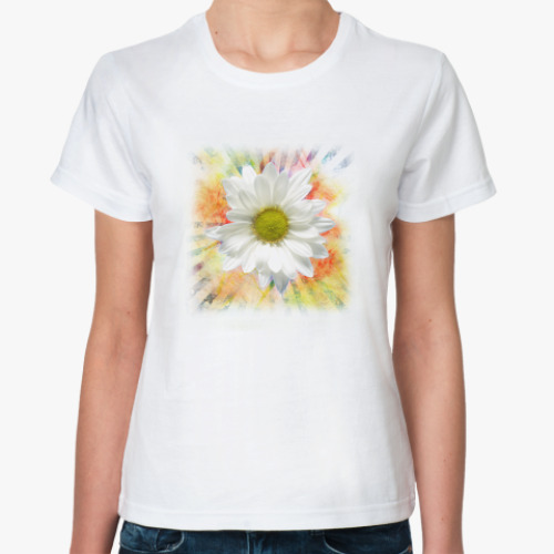 Классическая футболка Ромашка Flower