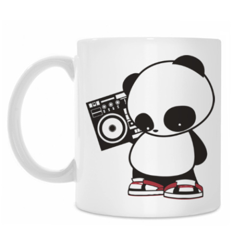 Кружка Панда с магнитофоном