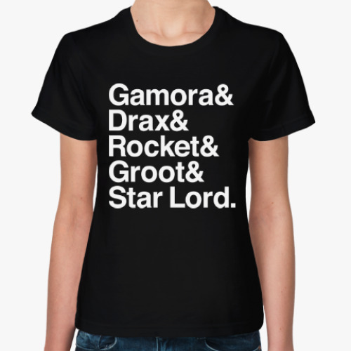 Женская футболка Стражи Галактики