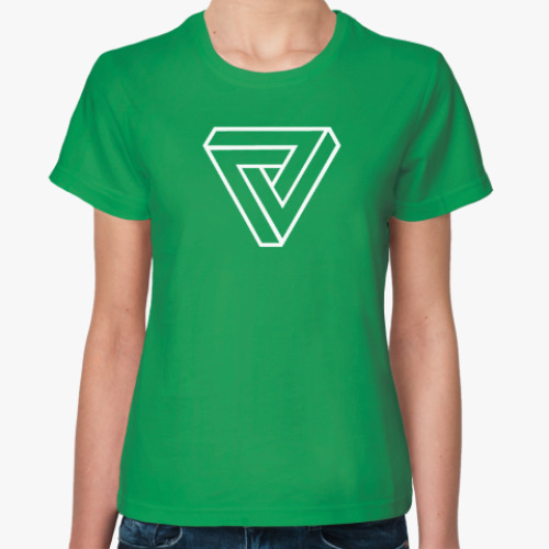 Женская футболка Невозможный треугольник