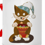 Котенок с подарком