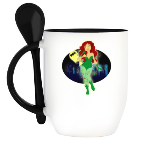 Кружка с ложкой Poison Ivy