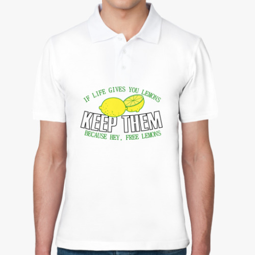Рубашка поло If life gives you free lemons