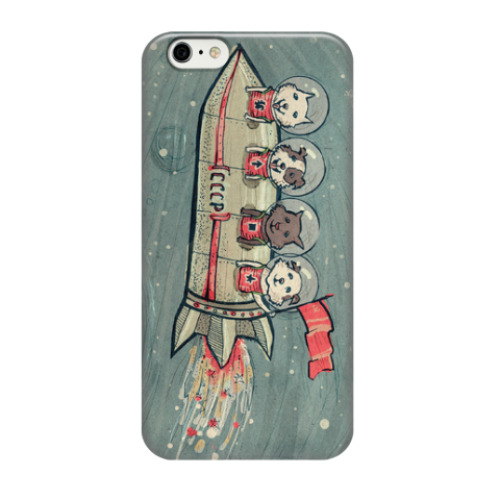 Чехол для iPhone 6/6s Косматые космонавты