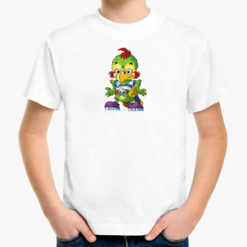Детская футболка 'Жека-попугай'