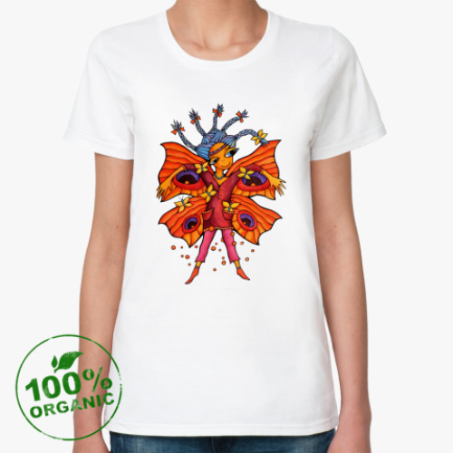 Женская футболка из органик-хлопка Бабочка