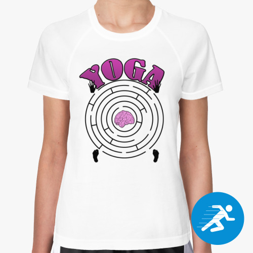 Женская спортивная футболка YOGA ЙОГА