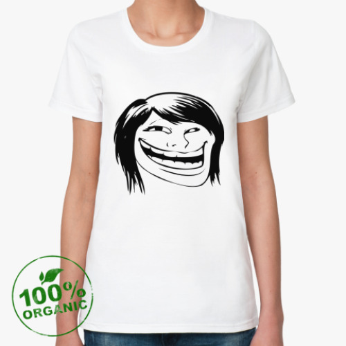 Женская футболка из органик-хлопка GirlTroll