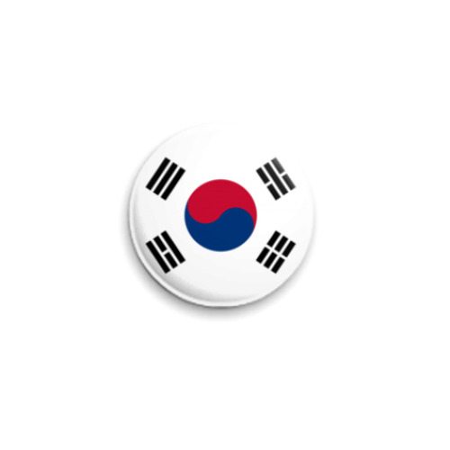 Значок 25мм  Южная Корея