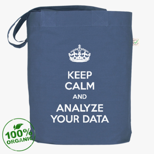 Сумка шоппер keep calm and analyze your data
