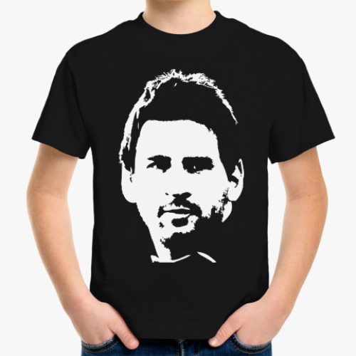 Детская футболка Messi face