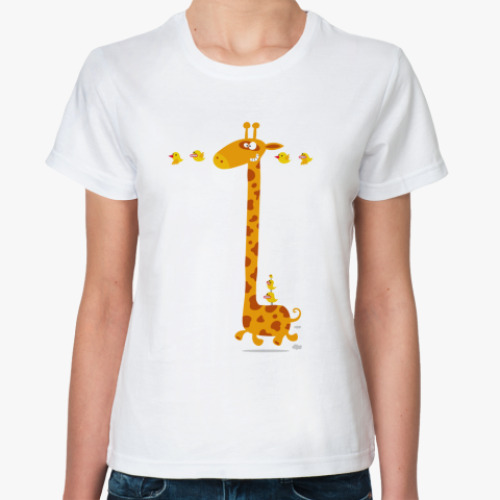 Классическая футболка 'Йа жираффко'