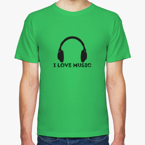 Футболка I love music