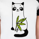Панда котик и бамбук