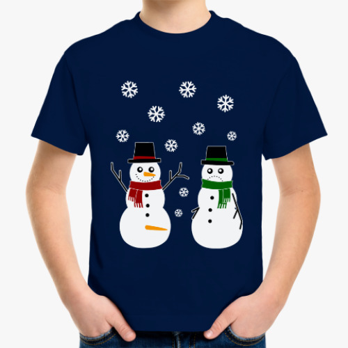 Детская футболка Happy Snowman
