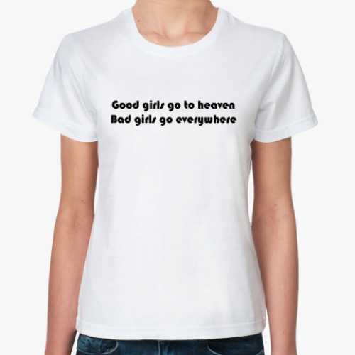 Классическая футболка good&bad girls