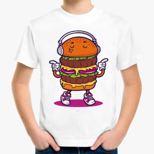 Детская футболка ГамбургерМен