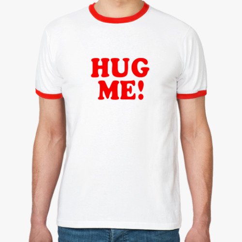 Футболка Ringer-T  'HUG ME!'