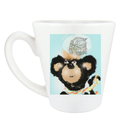 Чашка Латте Обезьян-фокусник,обезьян-сладкоежка