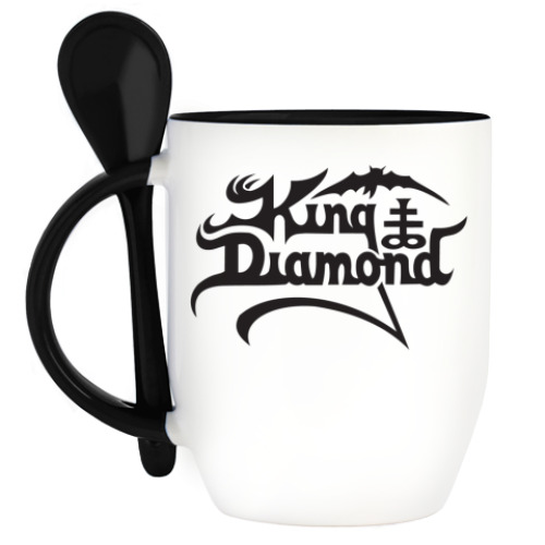 Кружка с ложкой KING DIAMOND