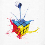 Кубик Рубика и краски