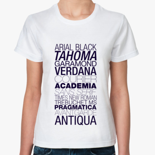 Классическая футболка Helvetica