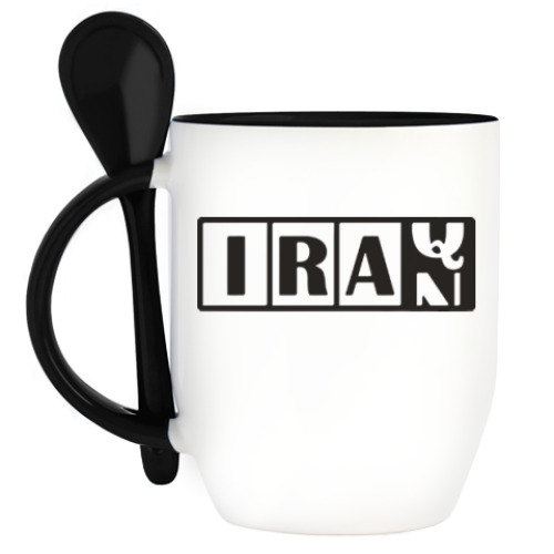 Кружка с ложкой Иран-Ирак