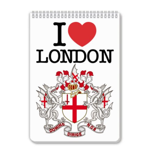 Блокнот I love LONDON