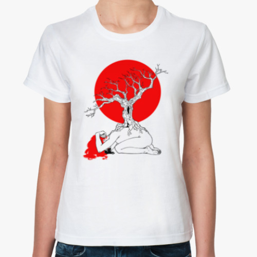 Классическая футболка girl and tree