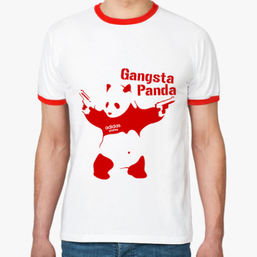 Футболка Ringer-T Gangsta Panda
