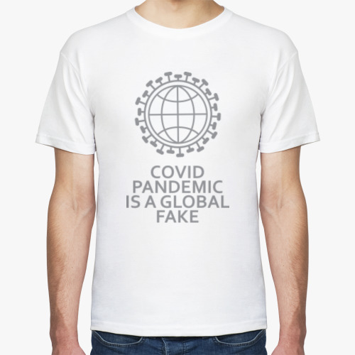 Футболка COVID pandemic - global fake