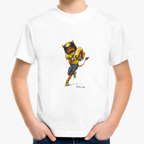Детская футболка Тыква Американский футбол