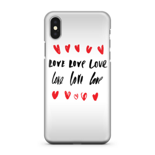 Чехол для iPhone X LOVE